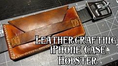 Making a leather iPhone case belt holster