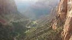 Man jumps from top of Zion Overlook Trail