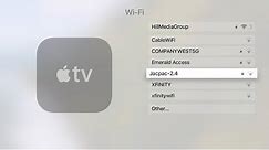 Apple TV Tips - Connecting to a WiFi Network