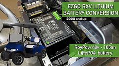 RoyPow S51105 EZGO RXV Lithium conversion (2016 RXV)