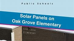 ☀️ Oak Grove Elementary is the fifth BPS school to generate clean energy through solar panels installed on its roof. The solar array went live last month. By installing solar panels on schools and participating in solar farms, the district is saving money and reducing its carbon footprint. 😎 Read more: bit.ly/oge-solar | Bloomington Public Schools