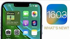 iOS 16.0.3 Released - What's New?