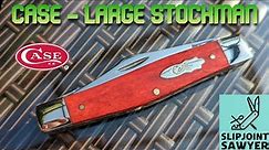Case Large Stockman Old Red Smooth Bone Pocket Knife 11327 (6375 SS)