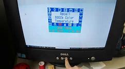 Degaussing a Dell E773c, 19 year old CRT monitor