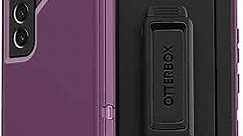 OtterBox Galaxy S22 Defender Series Case - HAPPY PURPLE, rugged & durable, with port protection, includes holster clip kickstand