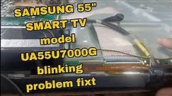 How to fixt samsung 55" smart tv blinking red problem