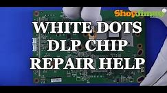 Replacing a DLP TV Chip - White Dots Issue - How to Fix Mitsubishi DLP TVs