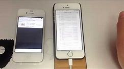 iPhone 4S vs iPhone 5s Geschwindigkeits Vergleich