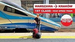 1st CLASS HIGH SPEED TRAIN in Poland | PKP EIP Warsaw - Krakow