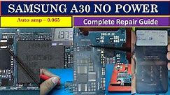 Samsung A30 No Power (Step by Step Repair Guide)