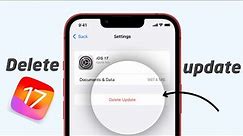 How To Delete iOS Update | How To Delete iOS Update Without PC/Laptop ? | Uninstall ios update |