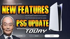 Exciting PS5 Update Today: NEW Features!