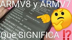 🤔 ARMV8 y ARMV7 ¿QUÉ SIGNIFICA? | ARMV8-A de 64 BITS (Modo de 32 BITS) QUE SIGNIFICA ❓❕