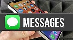 How to Send Messages on iPhone 12 | for Beginners | The Basics