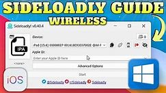 Sideload IPA with Sideloadly Wireless: Windows Guide (2023)