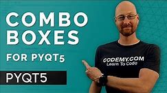 How To Create Combo Boxes - PyQt5 GUI Thursdays #2
