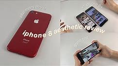 iphone 8 aesthetic review 2021 + game test + camera test 🌸 and more ~