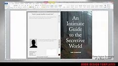 Print Book Cover Template for Word - Preview