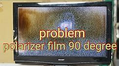 LCD TV SHARP 42INCH (Inside, Burn) How to replace polarizer film