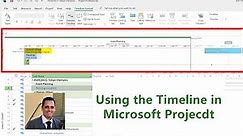 How to use the Timeline in Microsoft Project