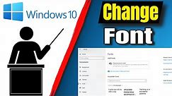 How To Change Windows 10 Font