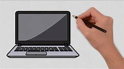 How to draw a Laptop Step by Step | Easy Laptop Drawing Lesson | Drawing Tutorial