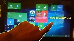 How to fix windows computer touch screen not working