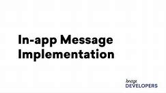 In-App Message Implementation with Braze (Web SDK)