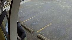 CCTV Captures Man's Miraculous Near-Miss From Runaway Saw Blade