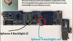 iPhone 4 No Backlight and Dim Screen solution Coil and IC CyberDoctorMD.com