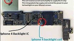 iPhone 4 No Backlight and Dim Screen solution Coil and IC CyberDoctorMD.com