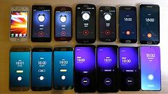 Samsung Galaxy S1-S21 Ringing Alarms at the Same Time