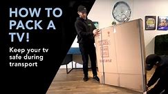 How to Pack a TV for transport when Moving
