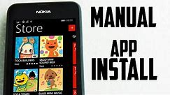 Download and Install Apps and Games on Windows Phone Manually