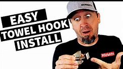 How Do I Install a Towel Hook? - Easy Towel Hook/Robe Hook Installation