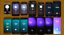 14 Samsung Galaxy S1-S21 Ringing Alarms at the Same Time!