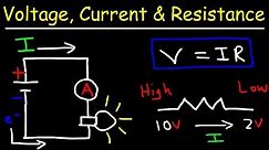 Voltage Current and Resistance