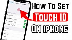 How to set Touch ID in iPhone 2024 | How to set Touch ID on iPhone 6 /iPhone 7 / iPhone 8 Plus