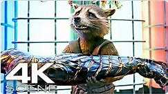 Rocket Gets Bucky's Vibranium Arm (2022) 4K Scene | Guardians Of The Galaxy 3 Holiday Movie Clip