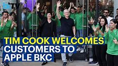 Apple's First Store In India Opens In Mumbai, Tim Cook Welcomes Customers
