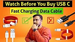 Best Type C Fast Charging Cable For All Mobile Phones ⚡⚡⚡