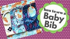How to sew a baby bib. A beginner friendly tutorial!