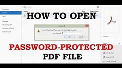 How to: Crack Password Protected PDF files
