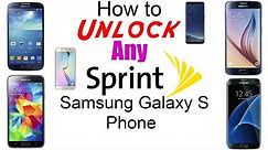 Unlock Sprint Samsung Galaxy S6 / S6 Edge / S5 / S4 (Boost & Virgin) - Use in USA & Worldwide