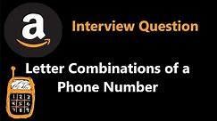 Letter Combinations of a Phone Number - Backtracking - Leetcode 17