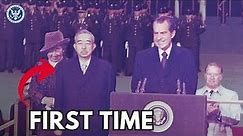 Emperor Hirohito of Japan Steps Foot On Foreign Soil (First Time!)