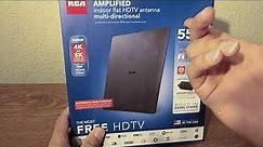 RCA Amplified Indoor Flat HDTV Antenna Test & Review by Skywind007