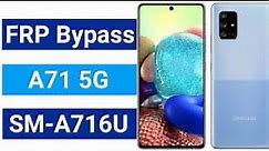 SAMSUNG Galaxy A71 [Android 12] Bypass Google (FRP) Lock Without a PC