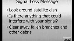 DISH Network Signal Loss Message