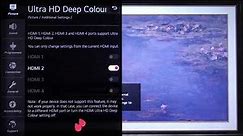 LG NanoCell TV - How to Enable or Disable HDMI Ultra HD Deep Color? LG 4K LED Smart TV (49NANO867NA)